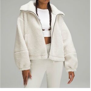 Lululemon Athletica Cream Teddy Jacket